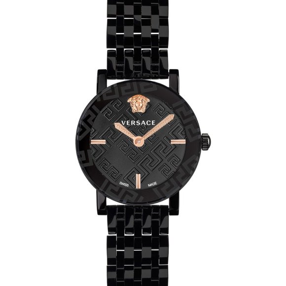 Versace Black 32mm Glass Watch! New!